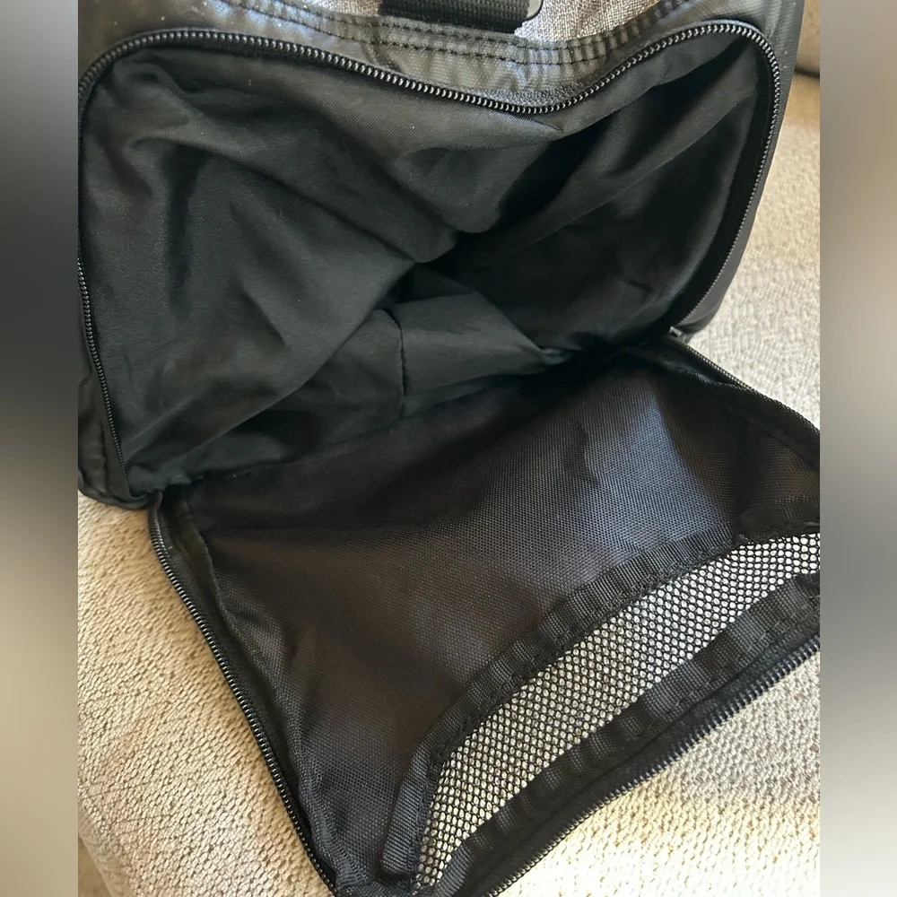 Michael Jordan Air Two-Tone Black and Gray Duffel Bag Lightweight Travel Sports